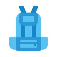 Backpack Flat icon vector