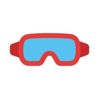 Goggles Flat icon vector