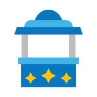 Ticket Box Flat icon vector