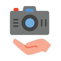 Hand Camera Flat icon vector