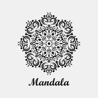 art line mandala background design vector