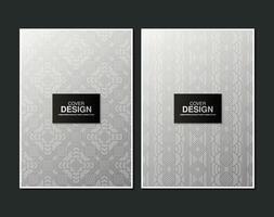 dark and white cover design abstract pattern vector