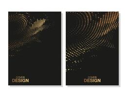 Luxury dot style abstract cover vector
