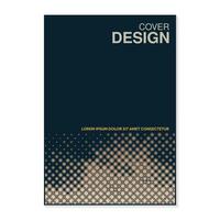 Minimal dot abstract cover design vector