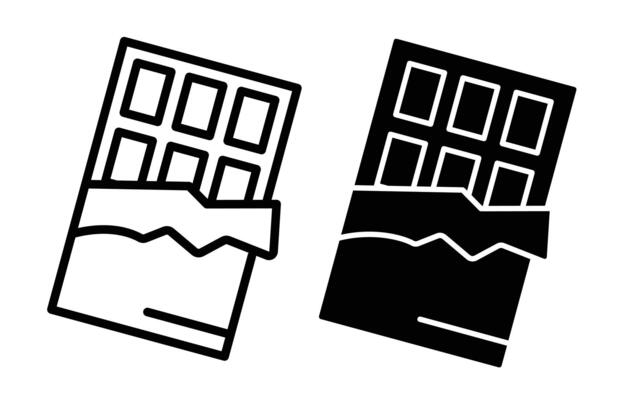 Chocolate Black And White Vector Art, Icons, and Graphics for Free Download