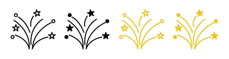 Fireworks icon set vector