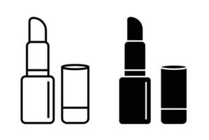 Lipstick icon set vector