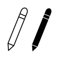 Pencil icon set vector