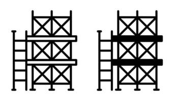 Scaffolding icon set vector