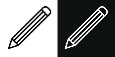 Pencil icon set vector