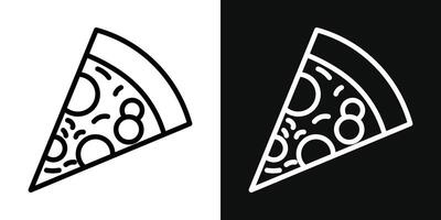 Pizza icono conjunto vector