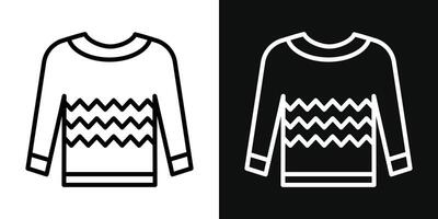 suéter icono conjunto vector