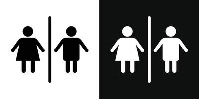 Toilet icon set vector