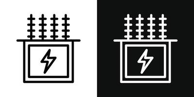 Transformer icon set vector