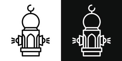 Takbir icon set vector