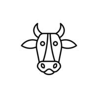 vaca icono conjunto vector