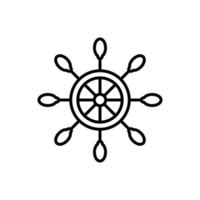 Ship wheel icon set vector