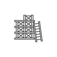 Scaffolding icon set vector