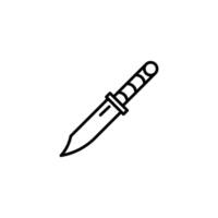 cuchillo icono conjunto vector