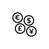 Money icon set vector