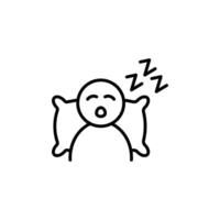 Sleeping icon set vector