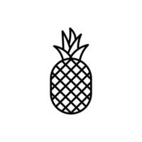 piña icono conjunto vector