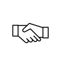 Handshaking icon set vector