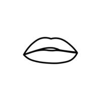 Lips icon set vector