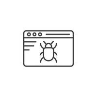 Bug icon set vector