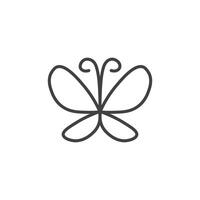 Butterfly icon set vector