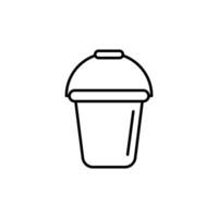 Bucket icon set vector