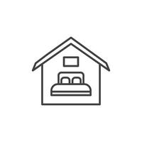 Accomodation icon set vector