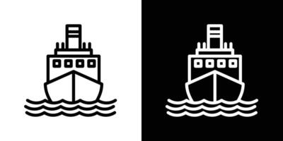 Ship icon set vector