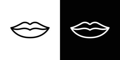 conjunto de iconos de labios vector