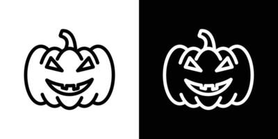 conjunto de iconos de calabaza vector