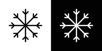 conjunto de iconos de copo de nieve vector