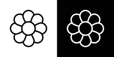 Flowers icon set vector