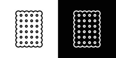 Crackers icon set vector