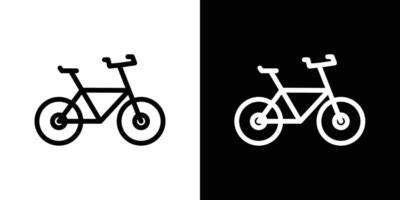 conjunto de iconos de bicicleta vector