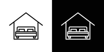 Accomodation icon set vector