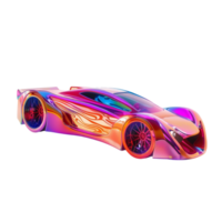 Generated AI A colorful car on transparent background png