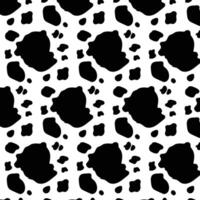 Black cow skin print pattern. Cow skin abstract for printing, cutting, and crafts Ideal for mugs, stickers, stencils, web, cover, wall stickers, home decorate and more. vector