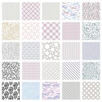 Silhouette of geometric pattern seamless tile pastel cut file seamless set vector