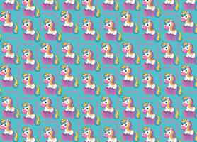 Cute unicorn pattern, for prints and backgrounds, children's and teen theme vector