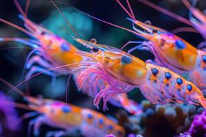 The Vibrancy of Underwater Life As Seen Through a Shrimp's Hues photo