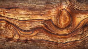 Black walnut wood texture from two boards oil finished photo