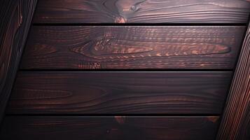 Black walnut wood texture from two boards oil finished photo