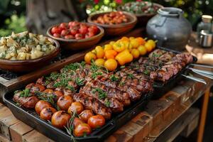 Feast Your Eyes and Palate Herbed Skewers Perfect from the Grill photo