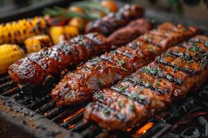 Echoes of Summer in Every Bite Herbed Skewers from the Grill, Menu Restaurant photo