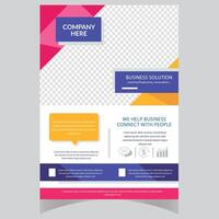 Creative corporate colorful business flyer design bundle, abstract business flyer vector